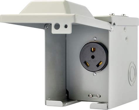 30 amp rv electrical box|30 amp outdoor receptacle box.